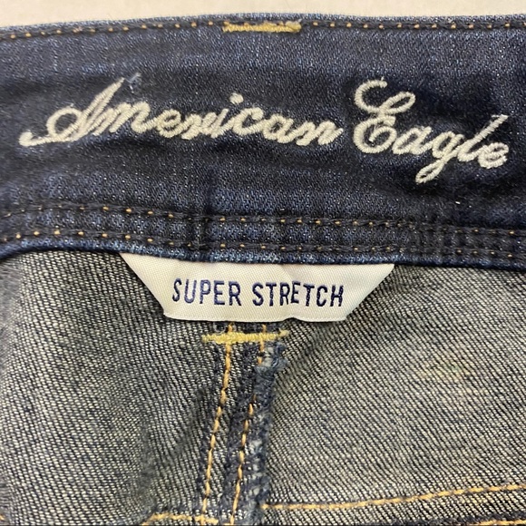 American Eagle Dark Wash Super Stretch Skinny Jean - Picture 5 of 9